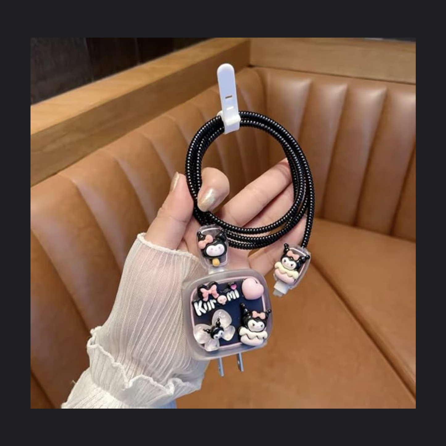 3D Kuromi Charger Protecter