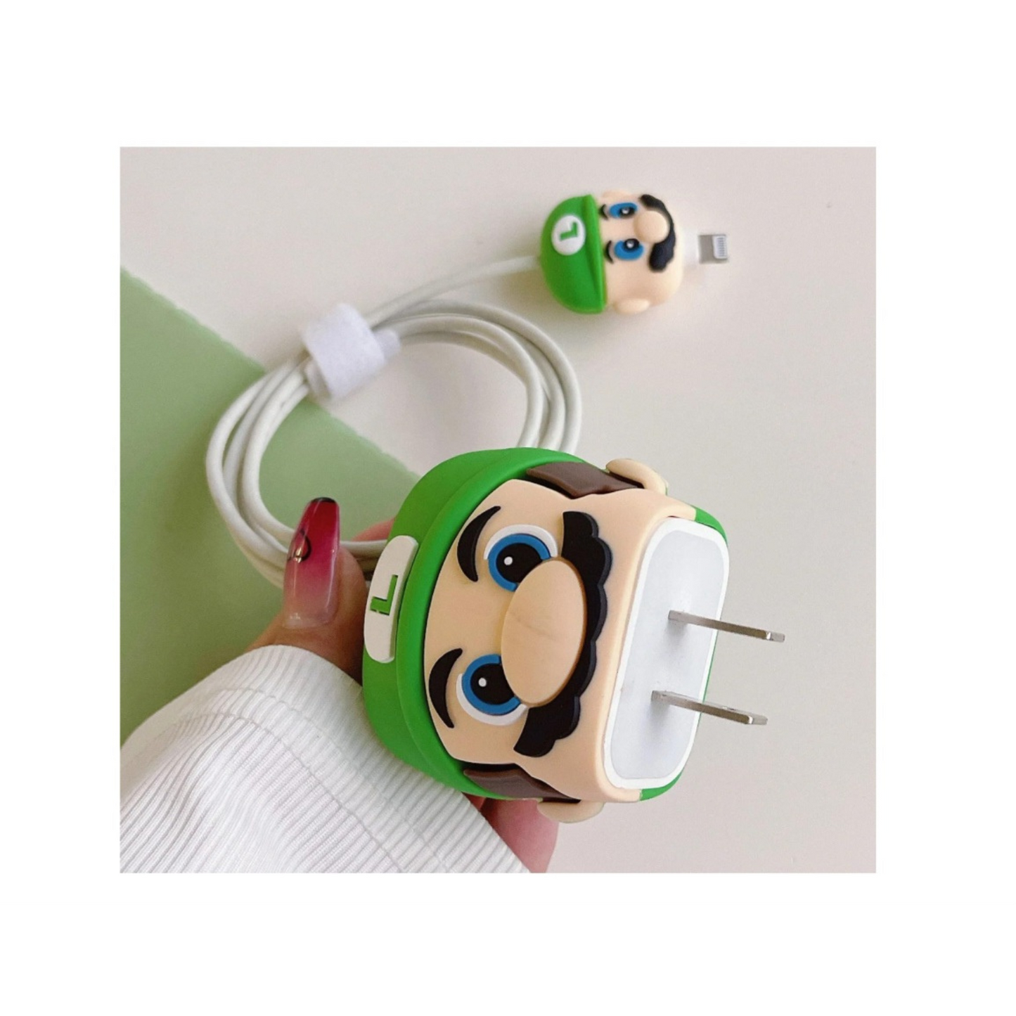 Mario Green Charger Protecter
