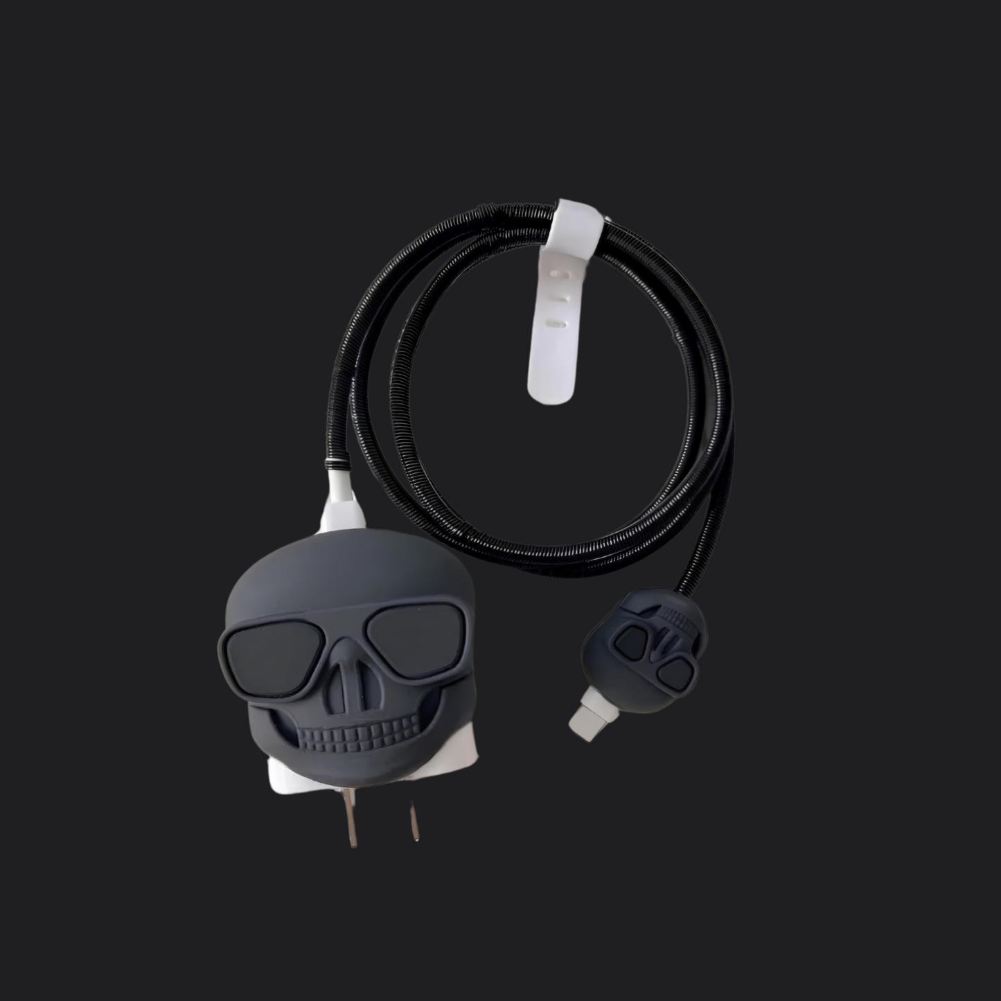 Black Skull Charger Protecter