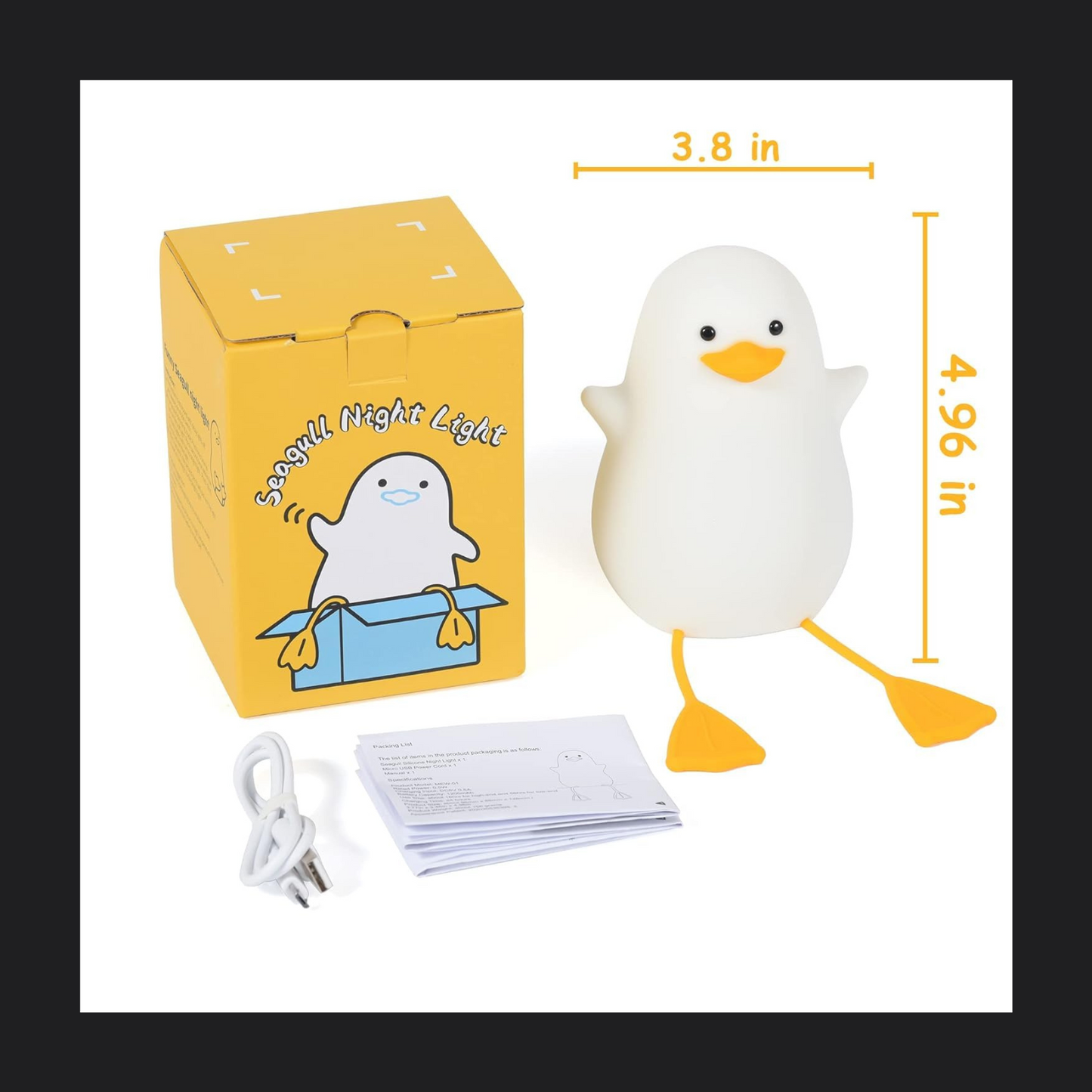 Seated Duck Light Lamp