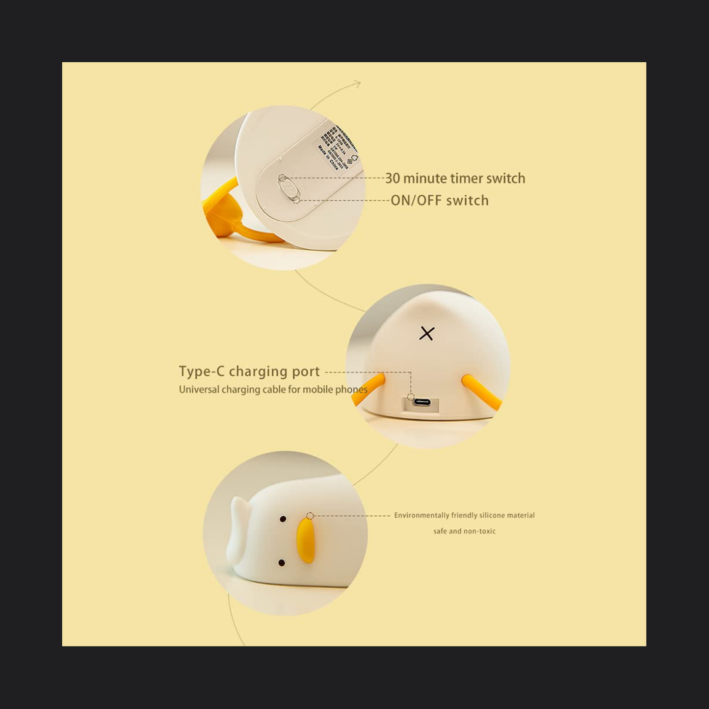 Lying Duck Light Lamp
