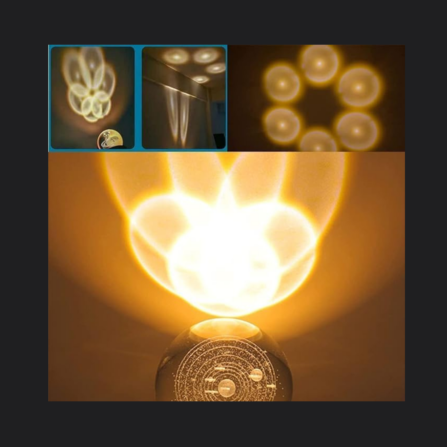 Solar System Crystal Ball Lamp