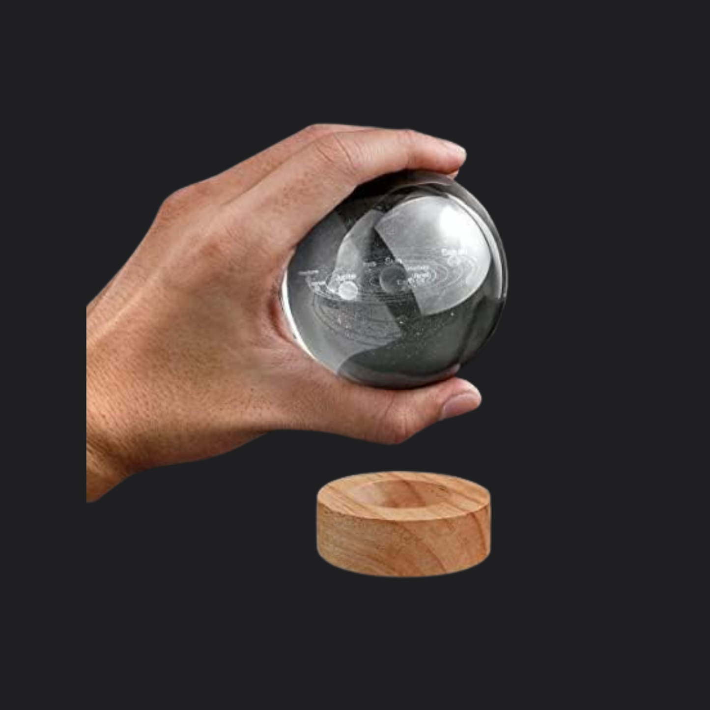 Solar System Crystal Ball Lamp