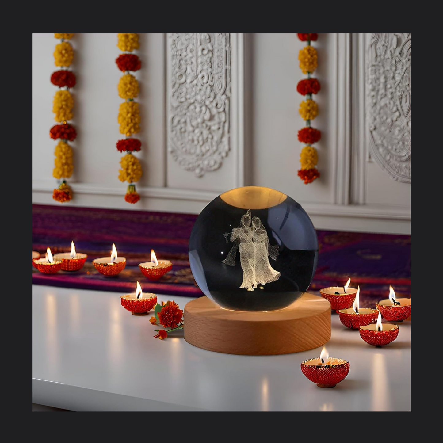 Radhakrishnan Crystal Ball Lamp