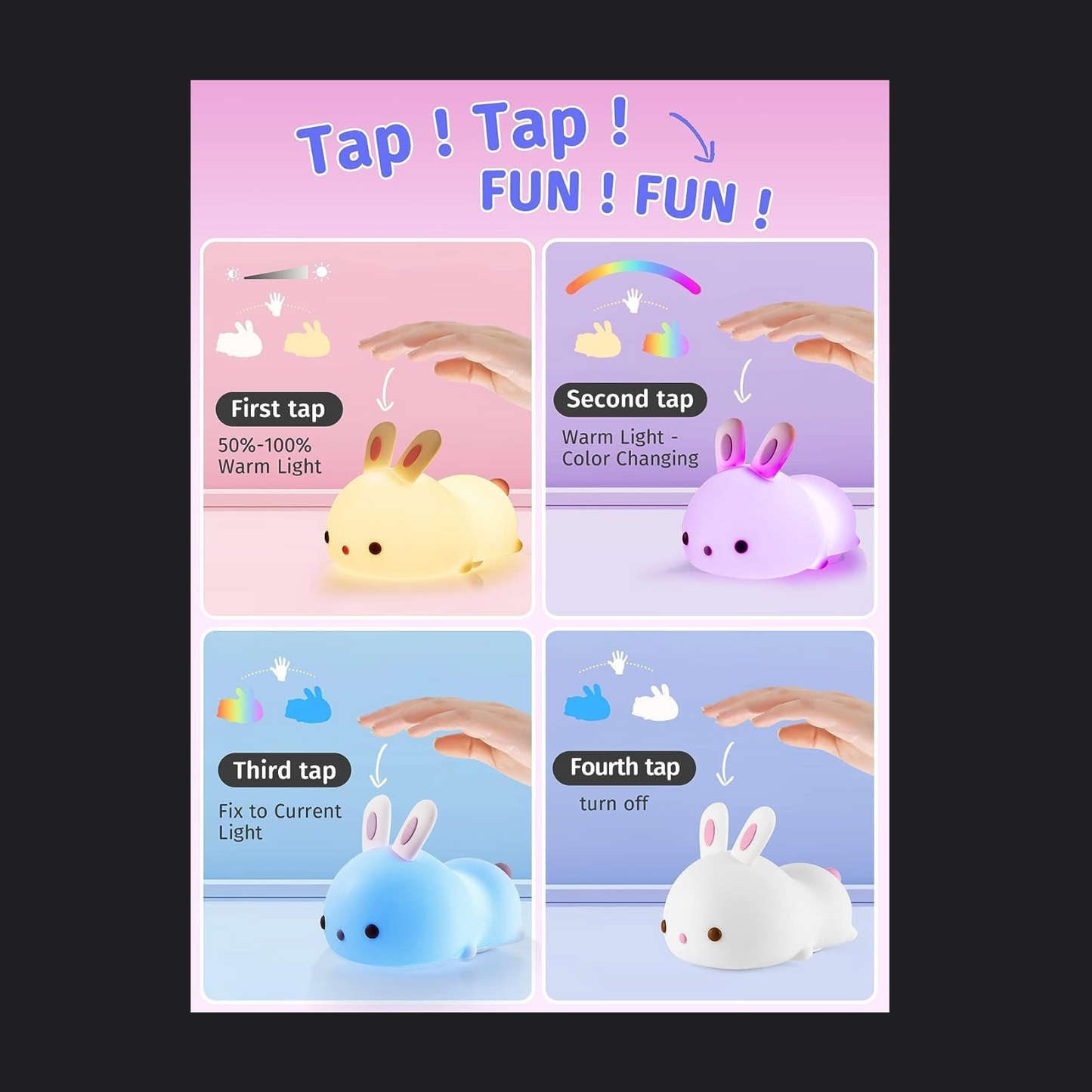 Lying Bunny Light Lamp