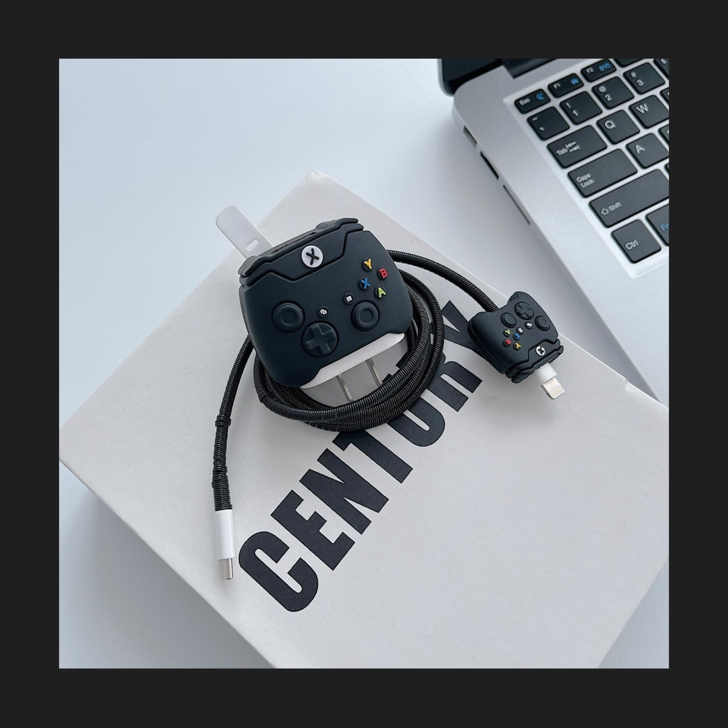 Black Game Console Charger Protecter