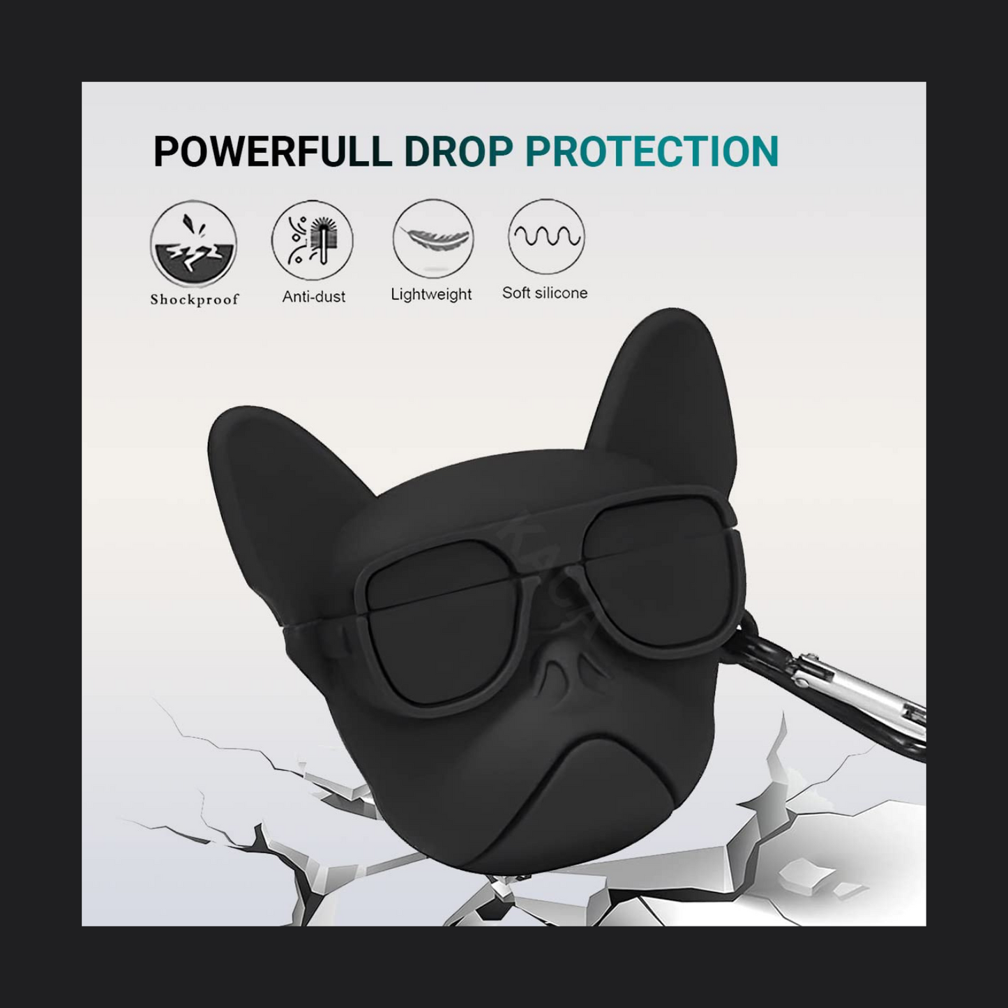 Black Dog AirPods Cover
