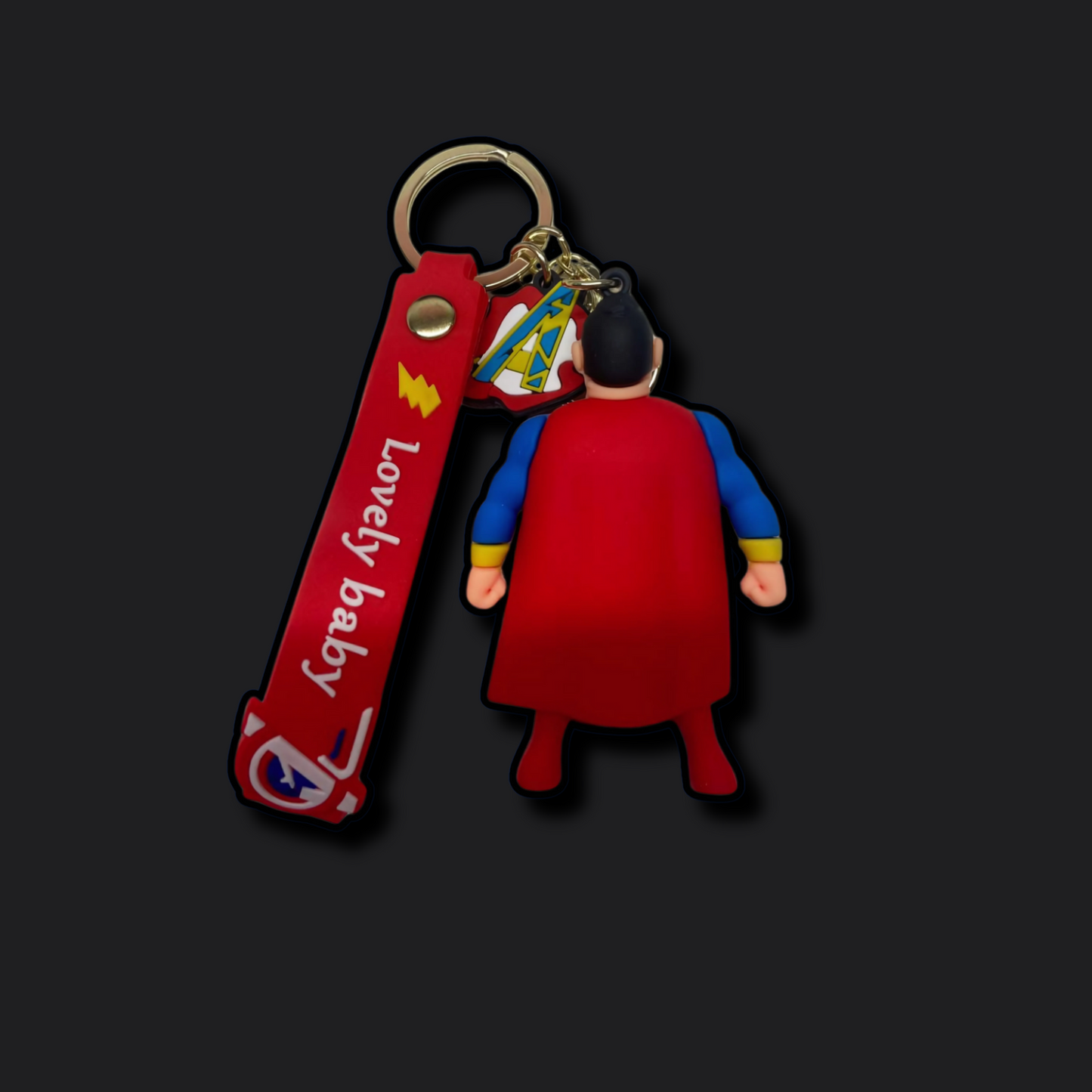 (Pack of 2) 3D Batman & Superman Keychain