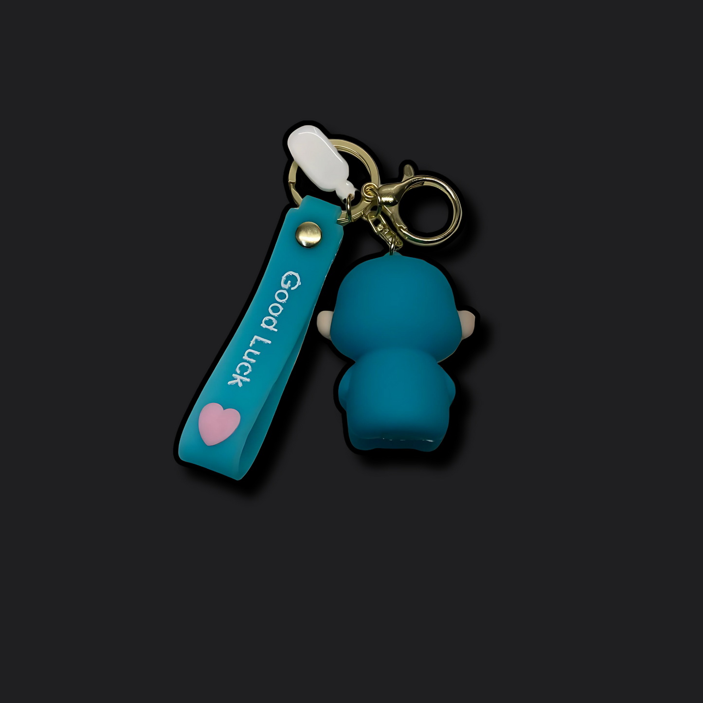 3D Sinchan Teal Keychain