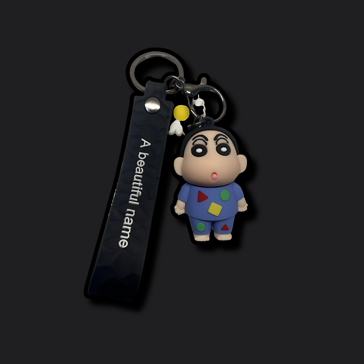 3D Sinchan Blue Keychain