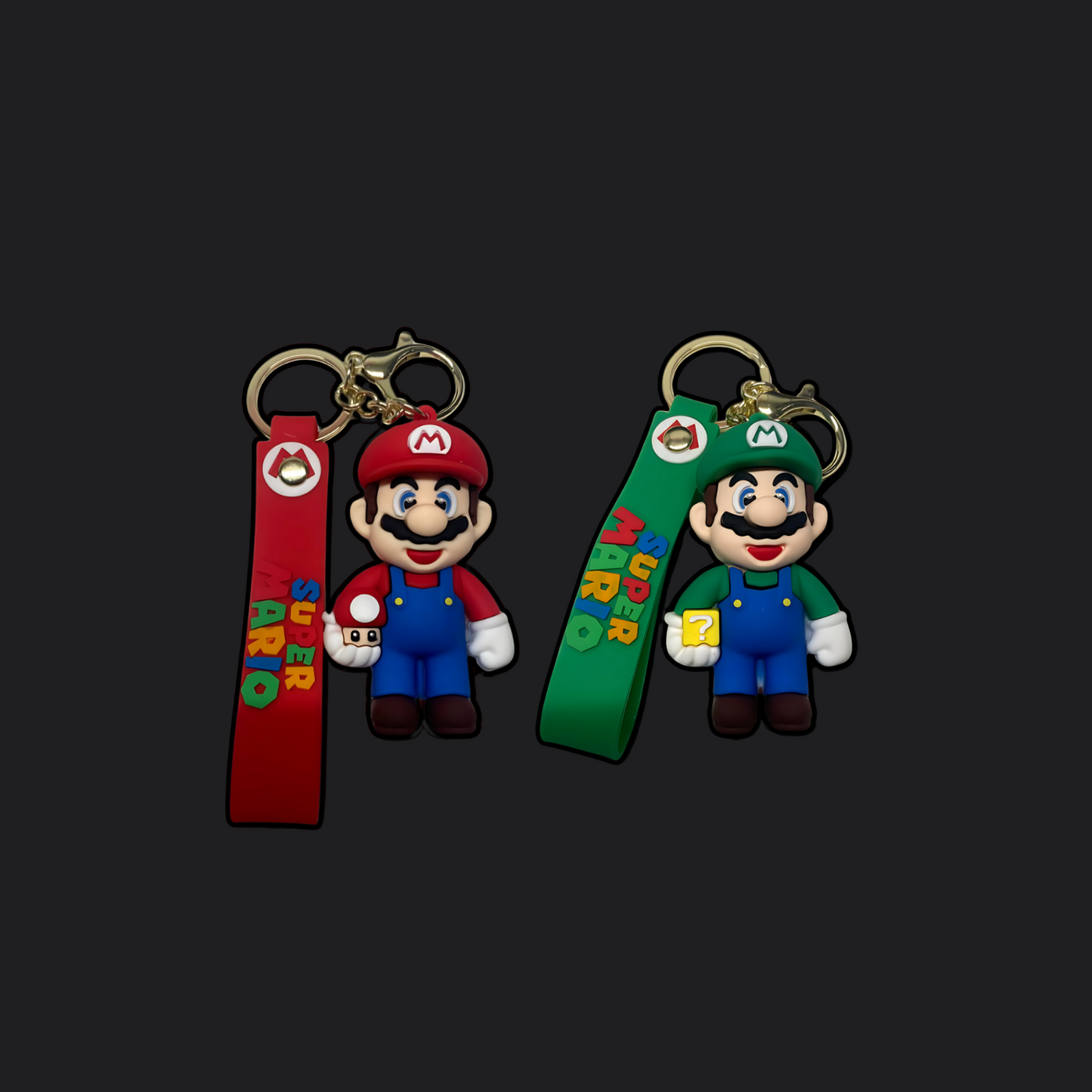 (Pack of 2) 3D Mario Keychains