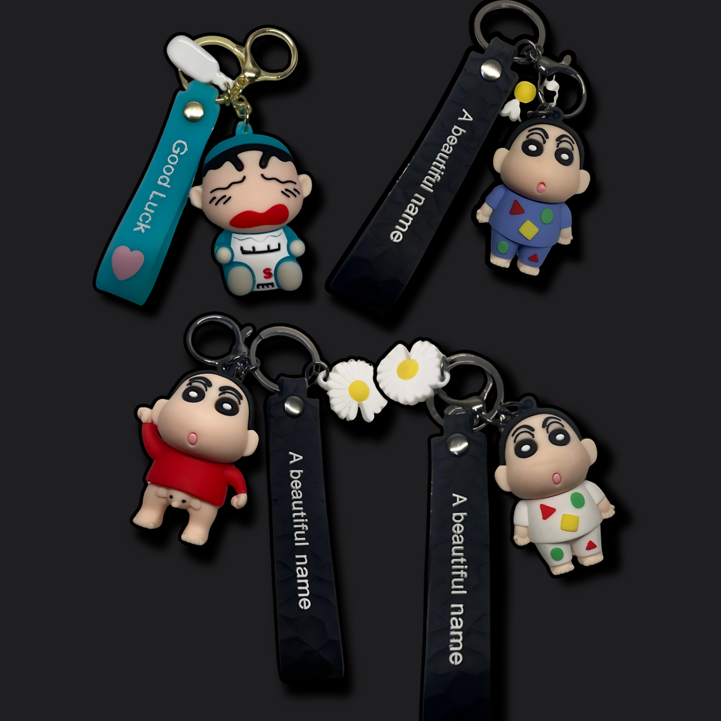 (Pack of 3) 3D Sinchan Keychain
