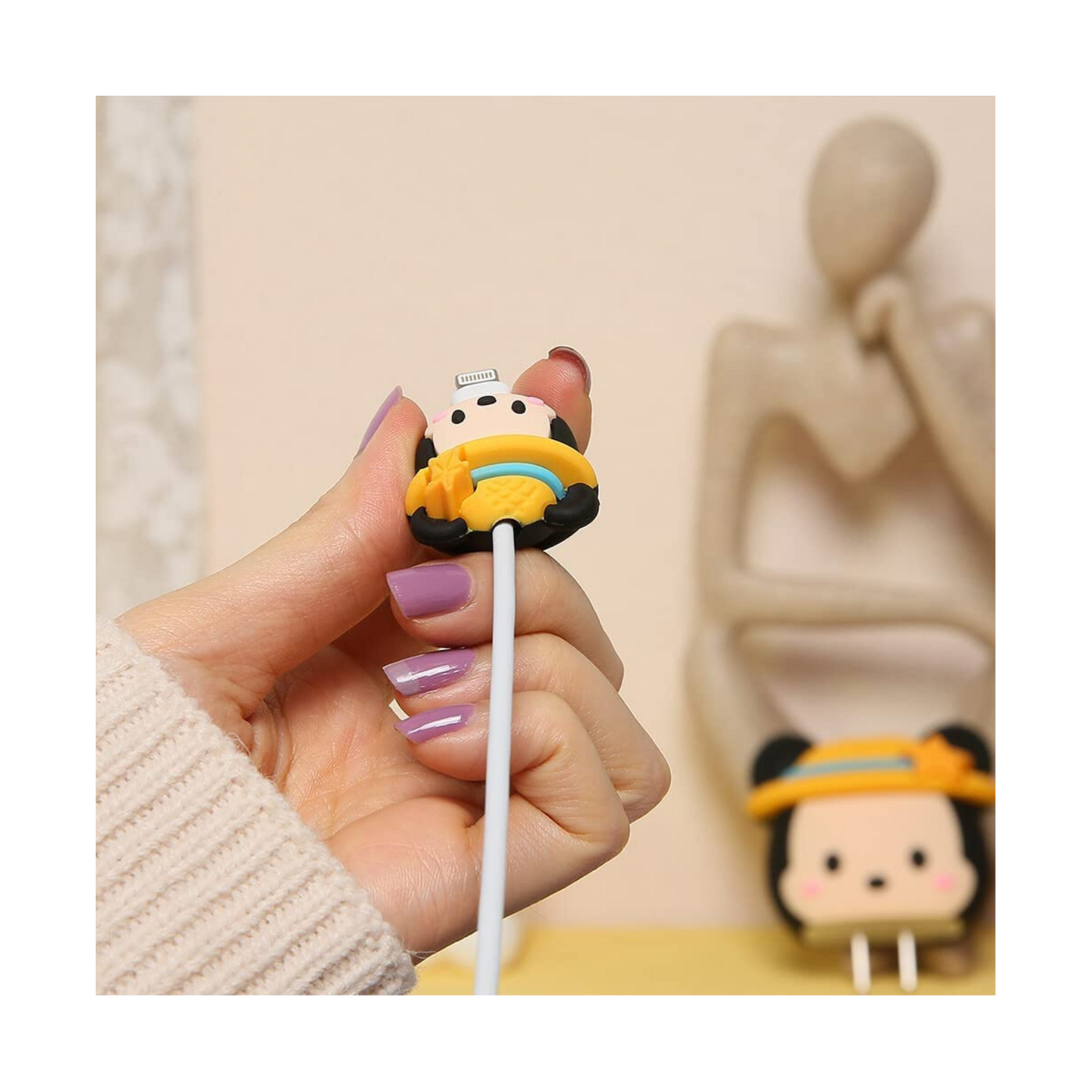 Micky Mouse (Cap) Charger Protecter