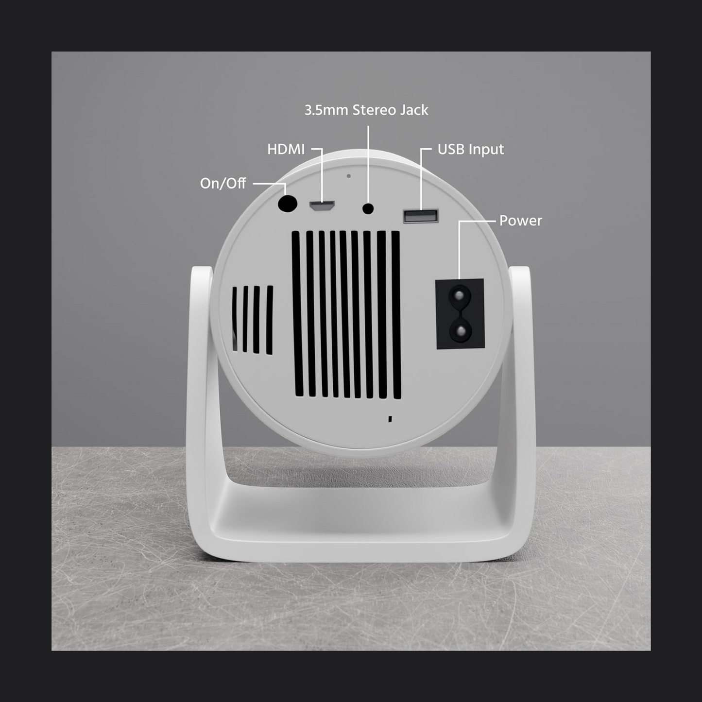 Portable Mini Projector, 4K 1080P Full HD Projector