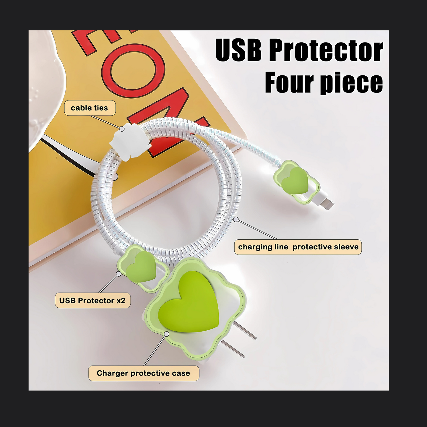 Green Heart Charger Protector