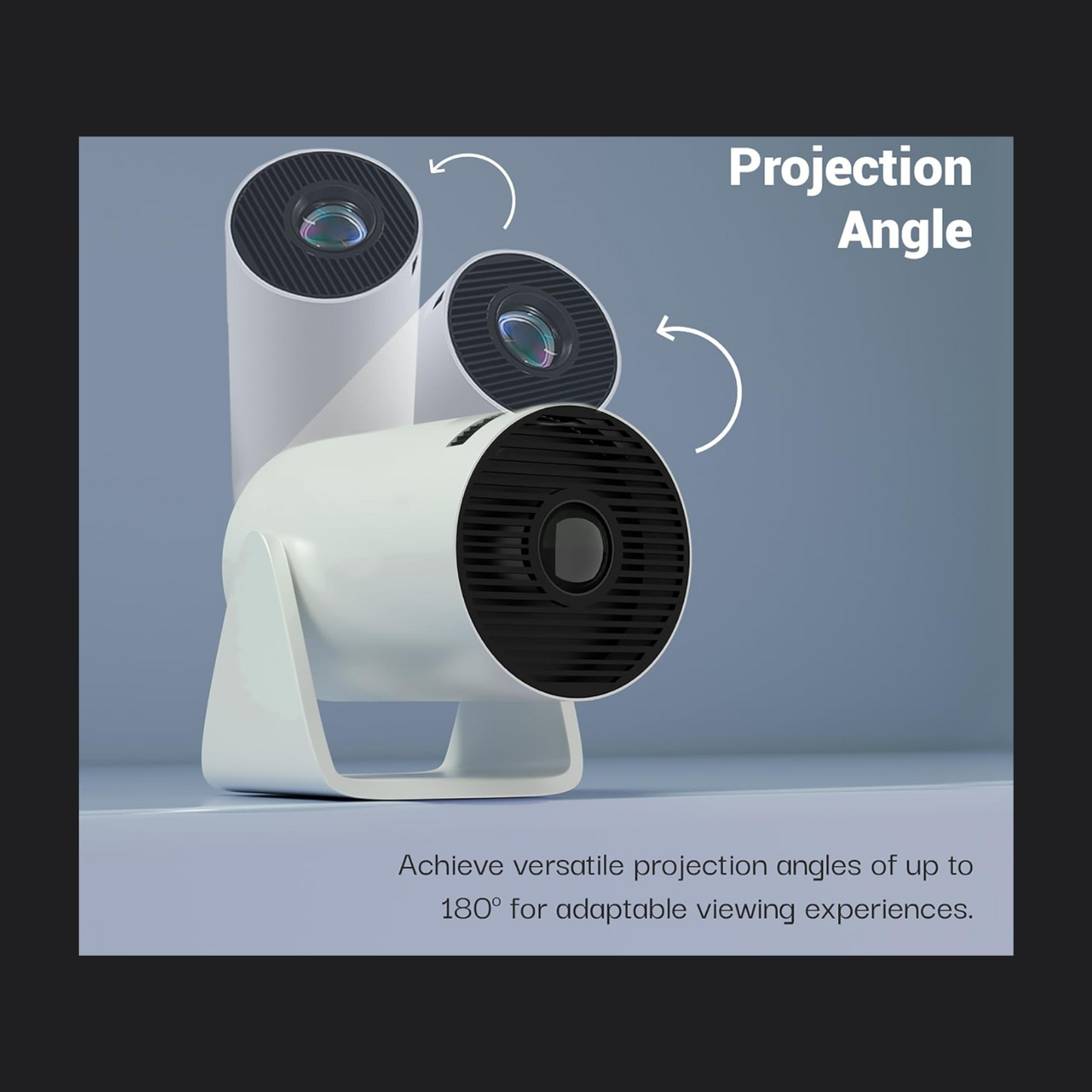 Portable Mini Projector, 4K 1080P Full HD Projector