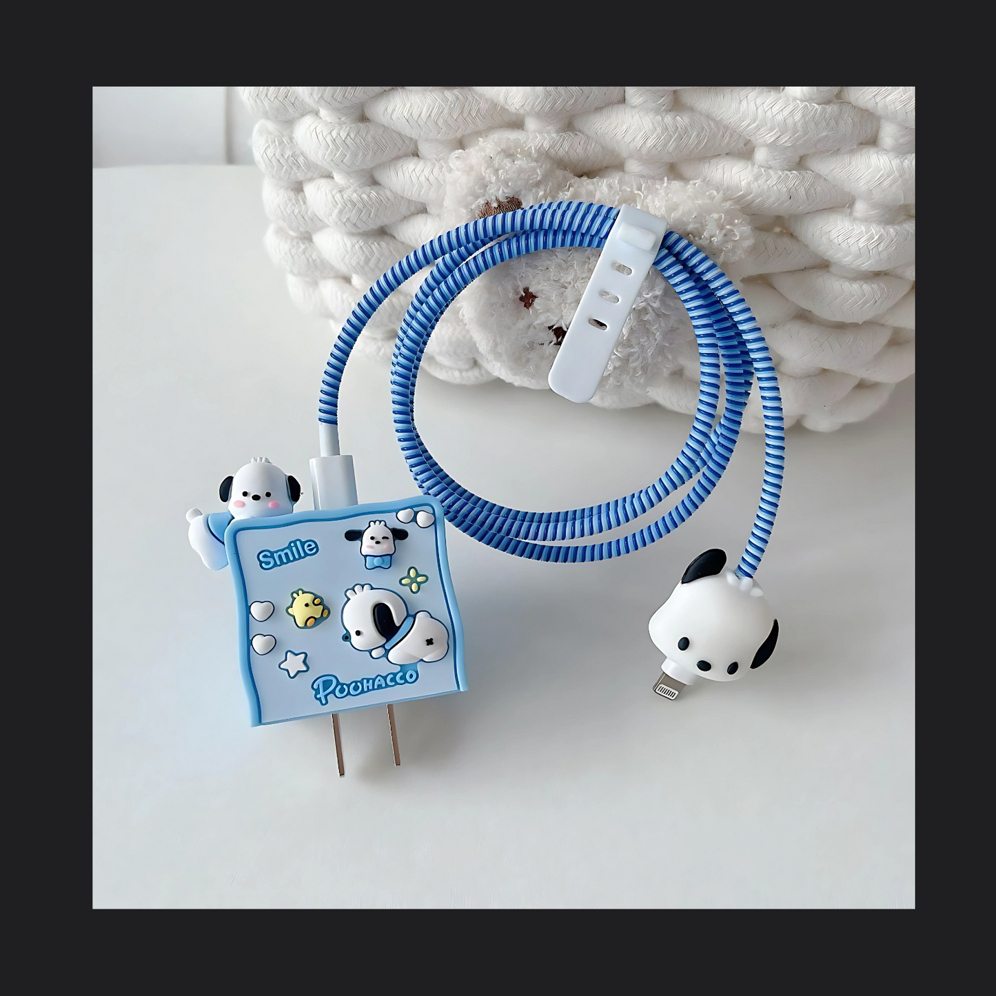 poohacco iphone charger cover