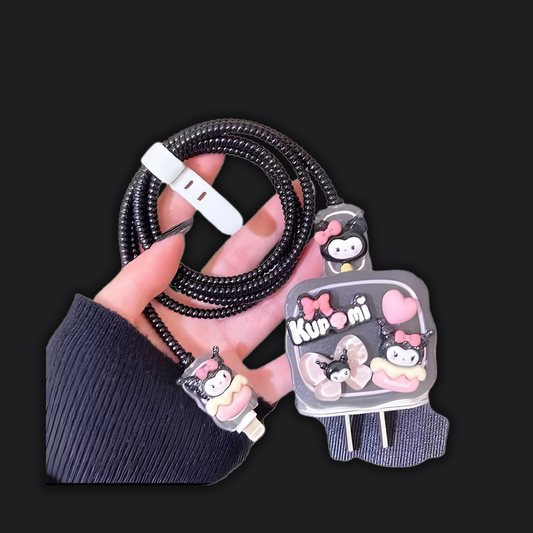 3D Kuromi Charger Protecter
