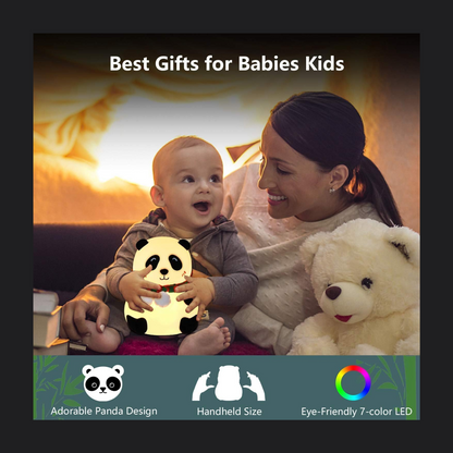 Seated Panda Light Lamp