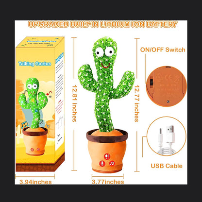 Cactus Toy for Babies Dancing,Talking, Speaking, Recording