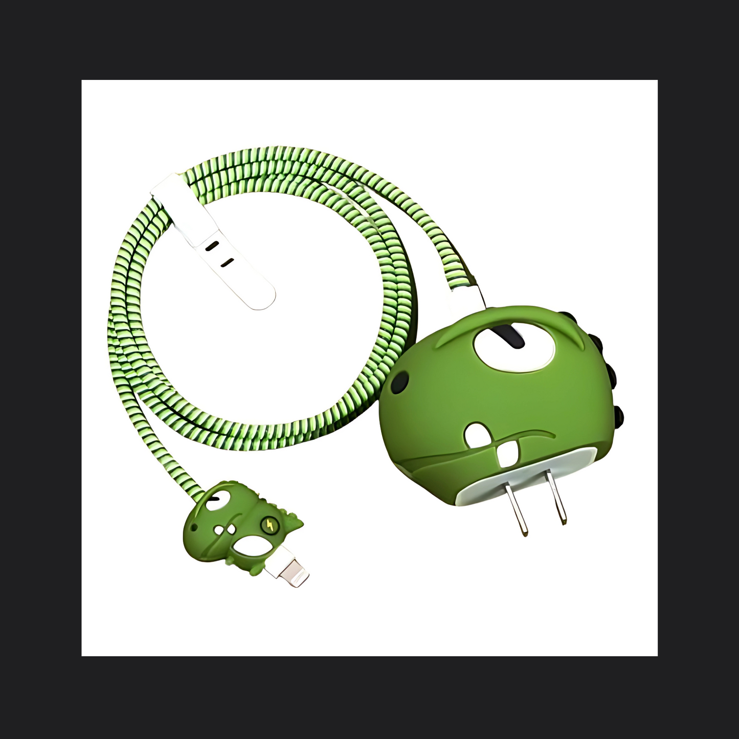  cute dinosour iphone charger protector
